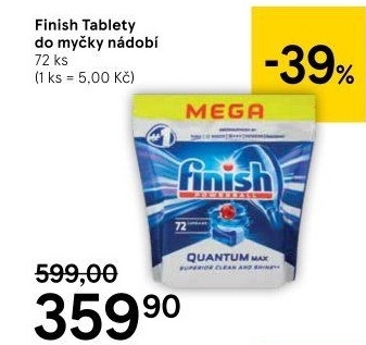 Tablety do myčky Finish