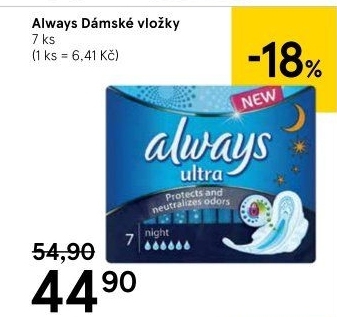 Vložky dámské Always