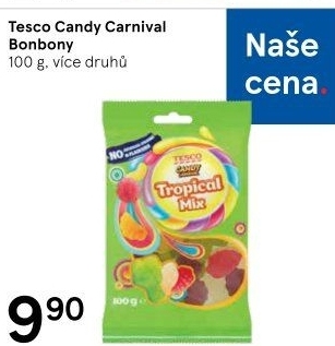 Želé bonbony Candy Carnival Tesco
