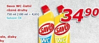 Gelový čistič WC Savo