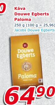 Mletá káva Paloma Douwe Egberts