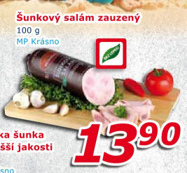 Salám šunkový zauzený Krásno