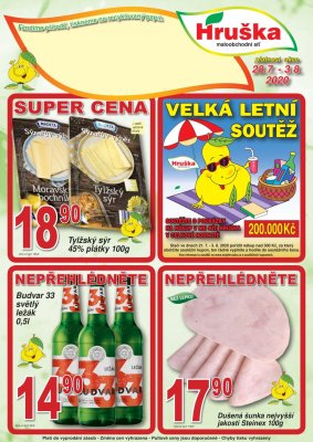 akční leták Hruška 28.7.2020-3.8.2020