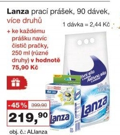 Prací prášek Lanza
