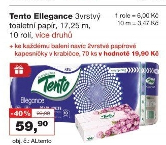 Toaletní papír 3vrstvý Tento