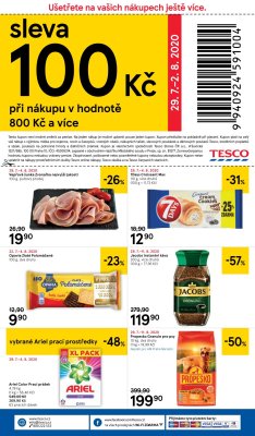 akční leták Tesco 29.7.2020-4.8.2020