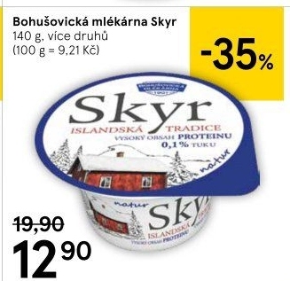 Dezert zakysaný ochucený Skyr Bohušovická mlékárna