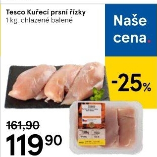 Kuřecí prsní řízky Tesco