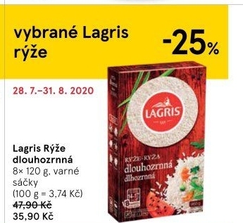 Rýže dlouhozrnná Lagris