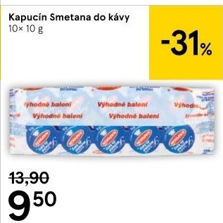 Smetánky do kávy Kapucín