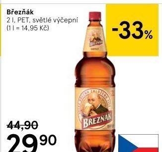 Pivo světlé výčepní 10° Březňák