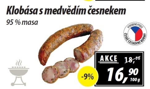 Klobása s medvědím česnekem
