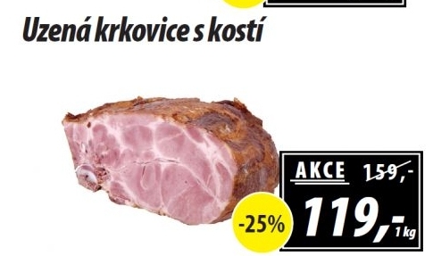 Uzená krkovice s kostí