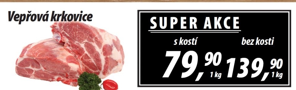 Vepřová krkovice s kostí