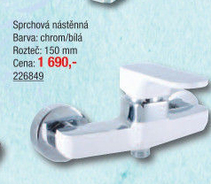 Baterie sprchová nástěnná Yukon Ravslezák