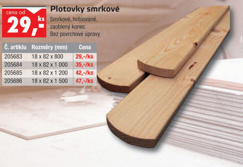 Dřevěná plotovka