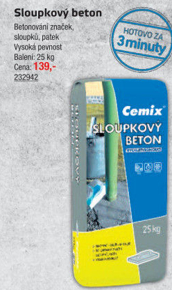 Sloupkový beton Cemix