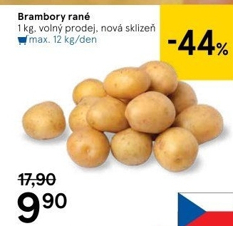 Brambory konzumní rané