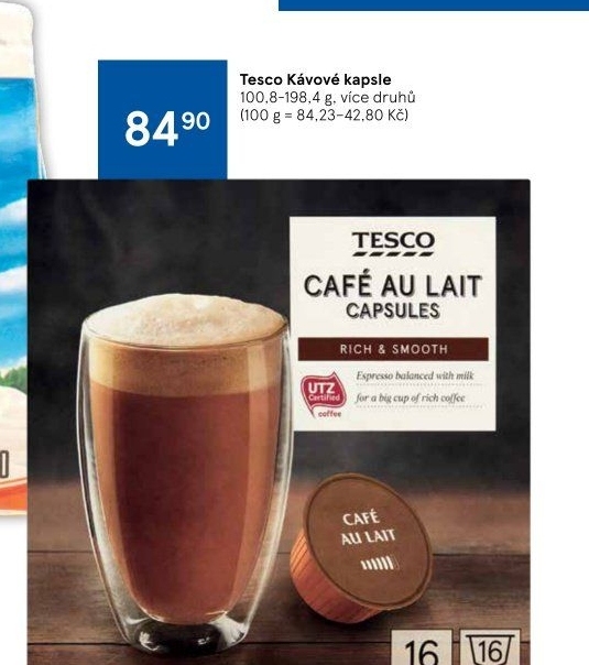 Kávové kapsle Tesco