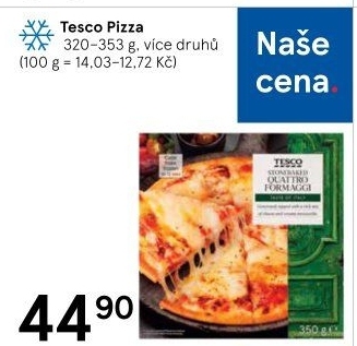Pizza mražená Tesco