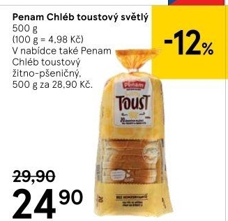Rosický toustový chléb Penam
