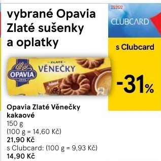 Věnečky Zlaté Opavia