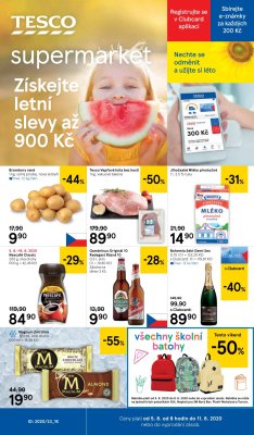 akční leták Tesco 5.8.2020-11.8.2020