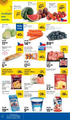 akční leták Tesco 5.8.2020-11.8.2020