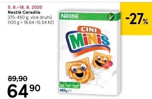 Cereálie Nestlé