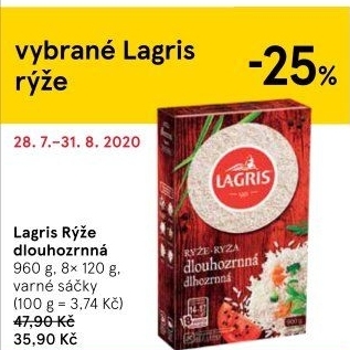Rýže dlouhozrnná Lagris