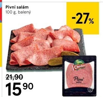 Salám pivní Beskydské uzeniny Chodura