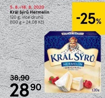 Sýr Hermelín Král sýrů
