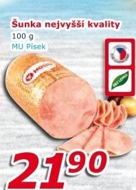 Šunka nejvyšší jakosti Maso uzeniny Písek