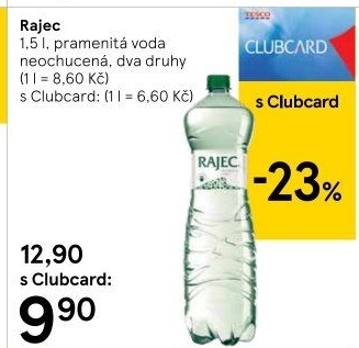 Přírodní voda Rajec