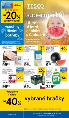 akční leták Tesco 12.8.2020-18.8.2020