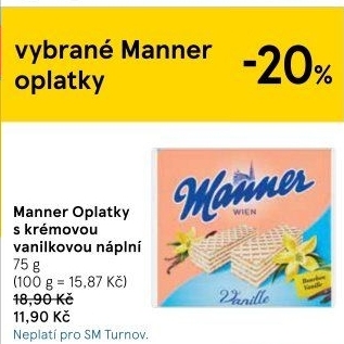 Oplatky Manner