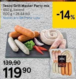 Párty mix Grill Master Tesco