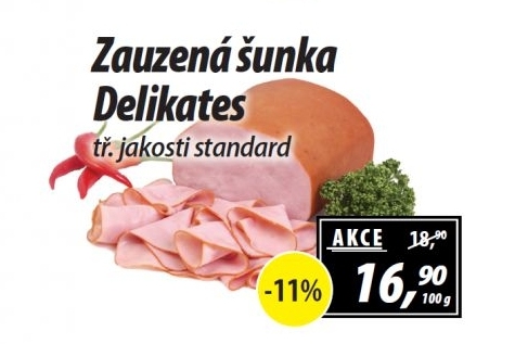 Šunka zauzená delikates standard