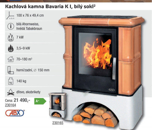Kachlová kamna Bavaria ABX