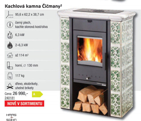 Kamna kachlová Čičmany HAAS + SOHN
