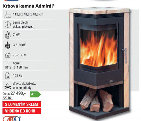Krbová kamna Admirál ABX