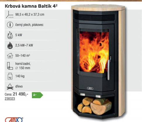 Krbová kamna Baltik 4 ABX