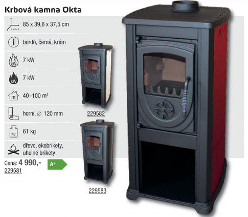 Krbová kamna Okta