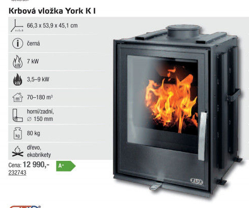 Krbová kamna York K ABX