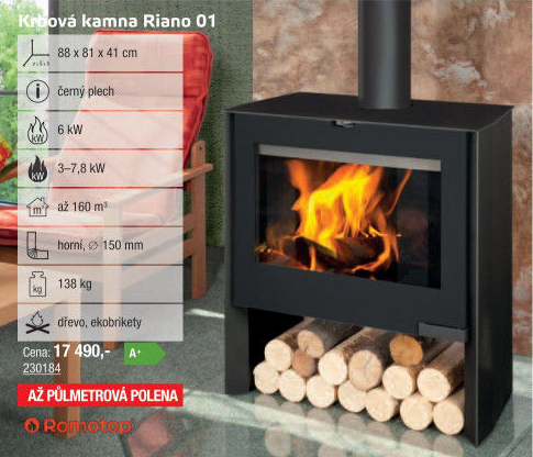 Krbová kamnaz Riano 01 Romotop
