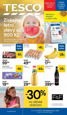 akční leták Tesco 19.8.2020-25.8.2020