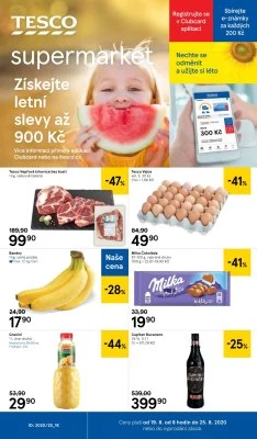 akční leták Tesco 19.8.2020-25.8.2020