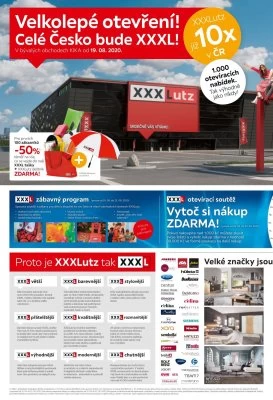 akční leták XXXLutz 19.8.2020-30.8.2020