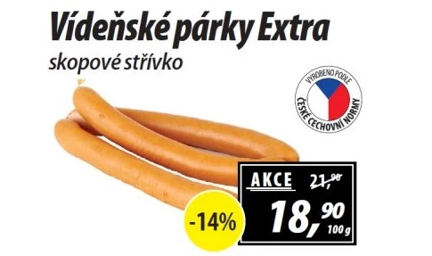 Párky vídeňské extra