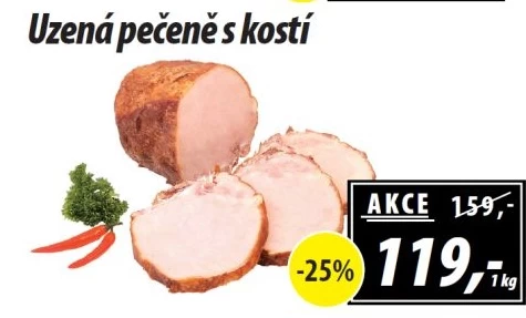 Uzená pečeně s kostí